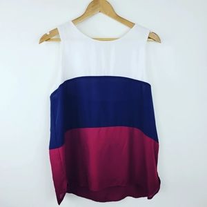 FAITH AND JOY | Color Block Sleeveless Blouse PL